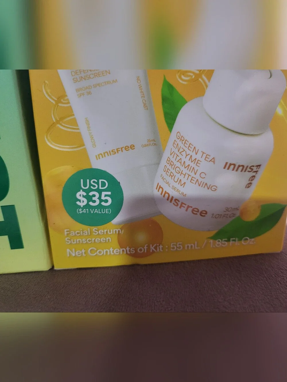 Brand New Set Of 2 innisfree Daily UV Defense Sunscreen SPF 50+ PA++++ Skincare